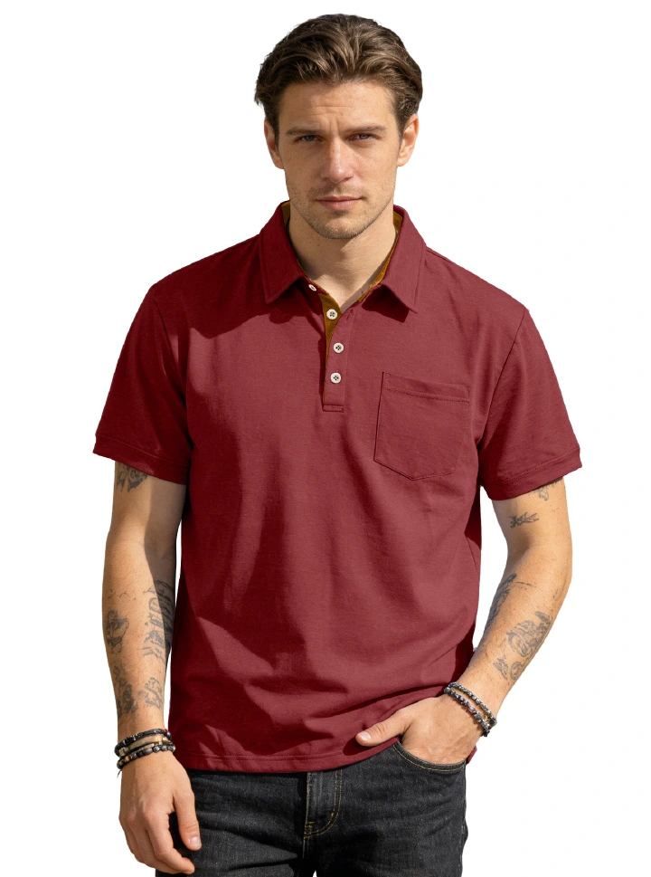 Clothes > Men's Clothing > Tops > T-Shirts  Summer Men's Polo Shirts With Short Sleeves And Lapels