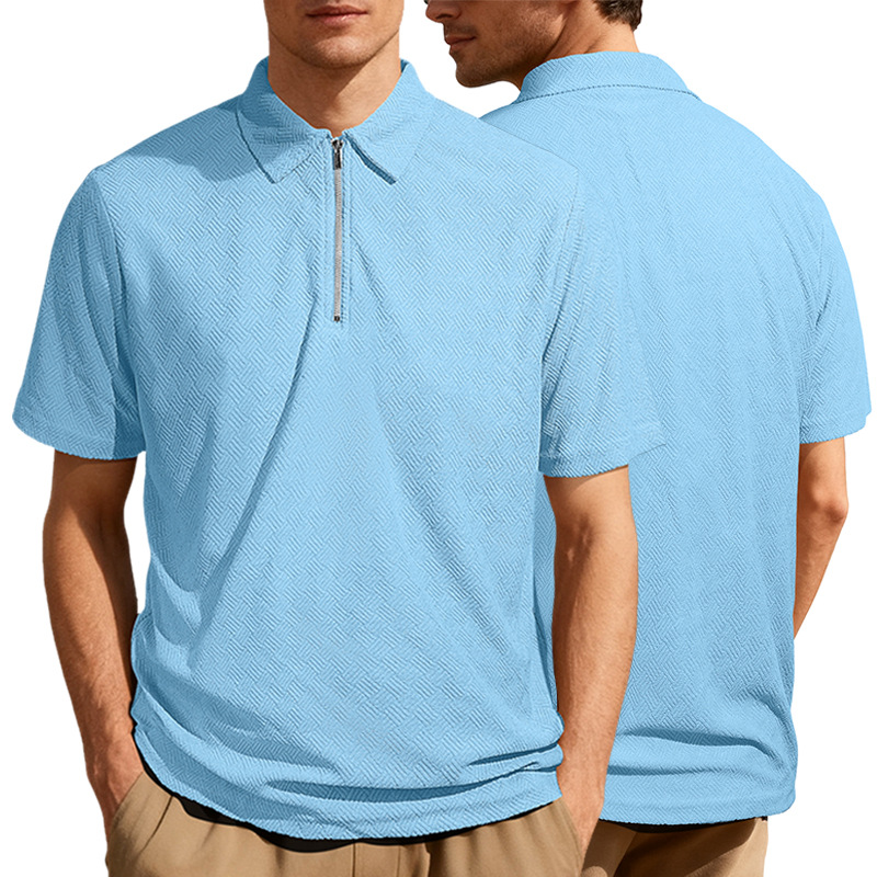 Clothes > Men's Clothing > Tops > T-Shirts  Men's Summer Loose Short Sleeve Polo Shirt S-3XL