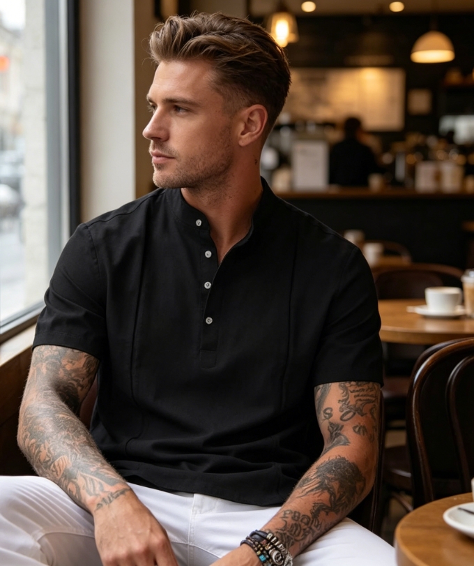 Clothes > Men's Clothing > Tops > T-Shirts Men's Summer Short Sleeve T-Shirt S-3XL