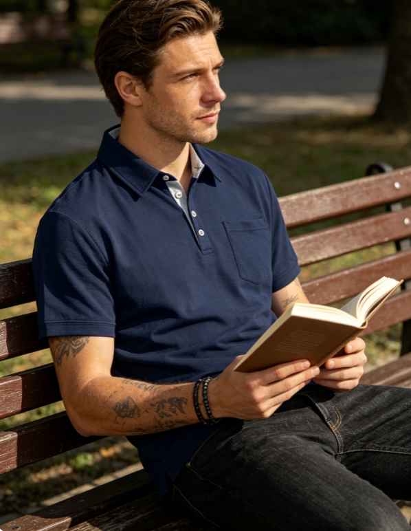 Clothes > Men's Clothing > Tops > T-Shirts  Summer Men's Polo Shirts With Short Sleeves And Lapels