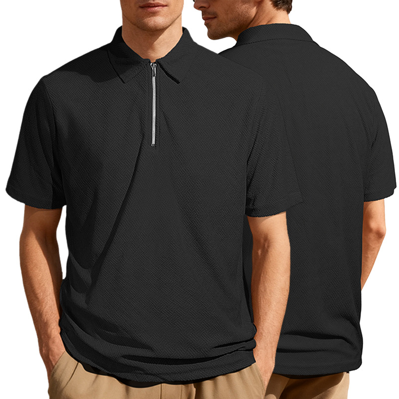 Clothes > Men's Clothing > Tops > T-Shirts  Men's Summer Loose Short Sleeve Polo Shirt S-3XL
