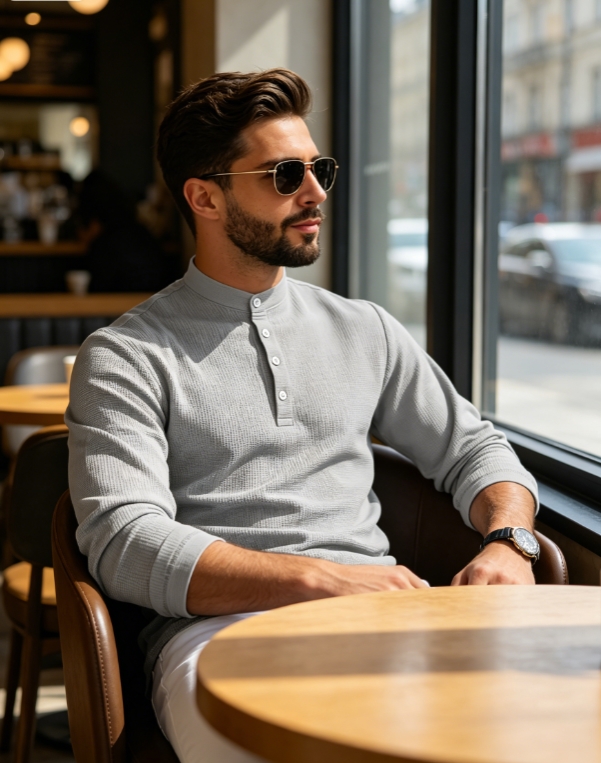 Clothes > Men's Clothing > Tops > Shirts  Mid Sleeve Polo Shirt, Men's Polo Suit S-3XL