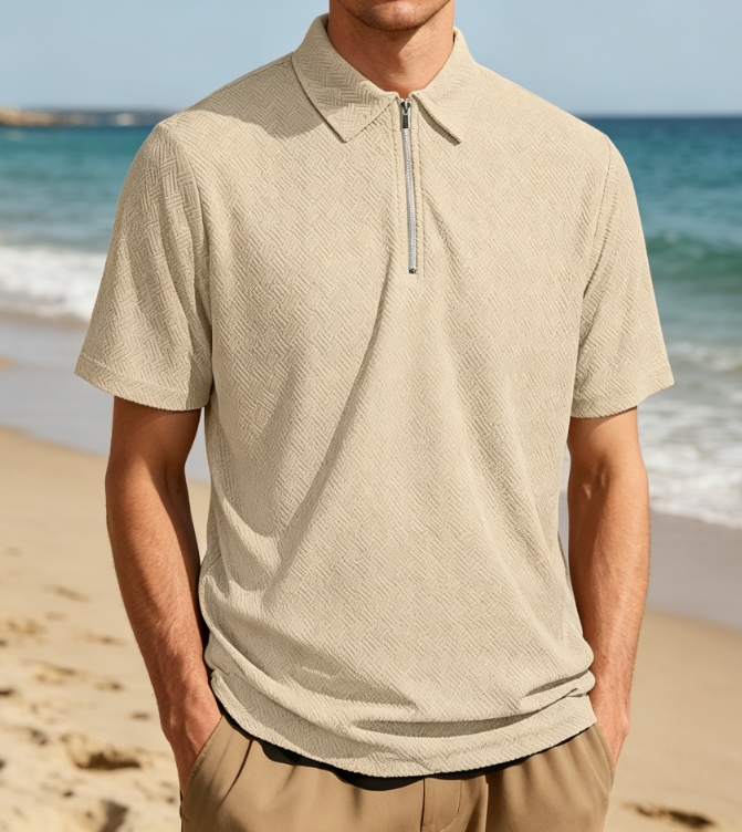 Clothes > Men's Clothing > Tops > T-Shirts  Men's Summer Loose Short Sleeve Polo Shirt S-3XL