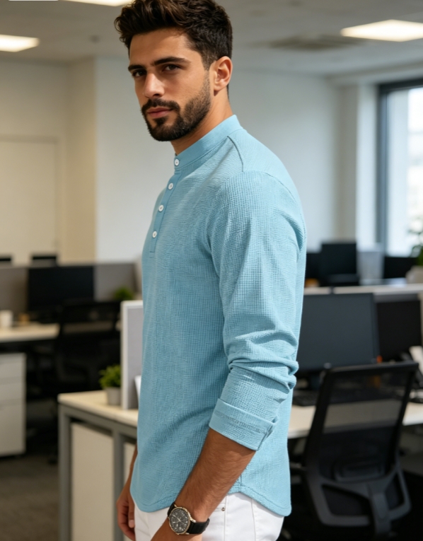 Clothes > Men's Clothing > Tops > Shirts  Mid Sleeve Polo Shirt, Men's Polo Suit S-3XL