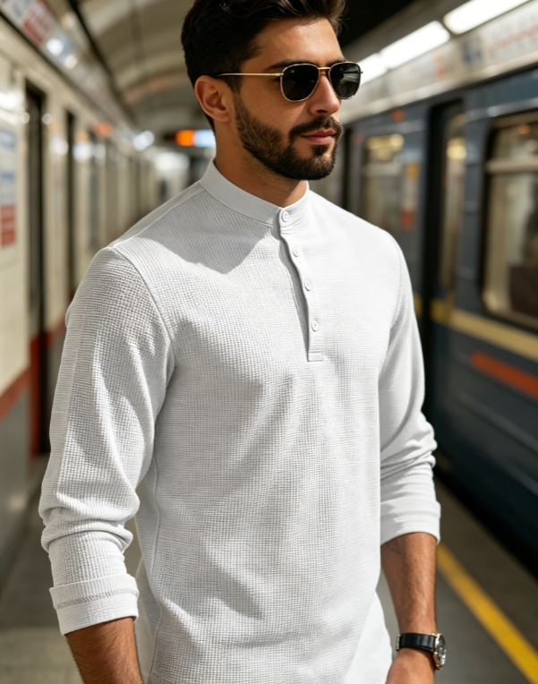 Clothes > Men's Clothing > Tops > Shirts  Mid Sleeve Polo Shirt, Men's Polo Suit S-3XL