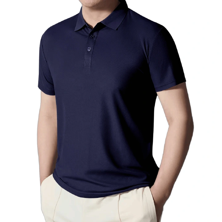 Clothes > Men's Clothing > Tops > T-Shirts  Short Sleeve Polo Shirt Summer Men's Lapel T-Shirt S-3XL