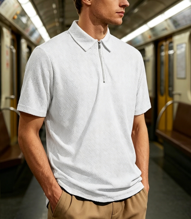 Clothes > Men's Clothing > Tops > T-Shirts  Men's Summer Loose Short Sleeve Polo Shirt S-3XL