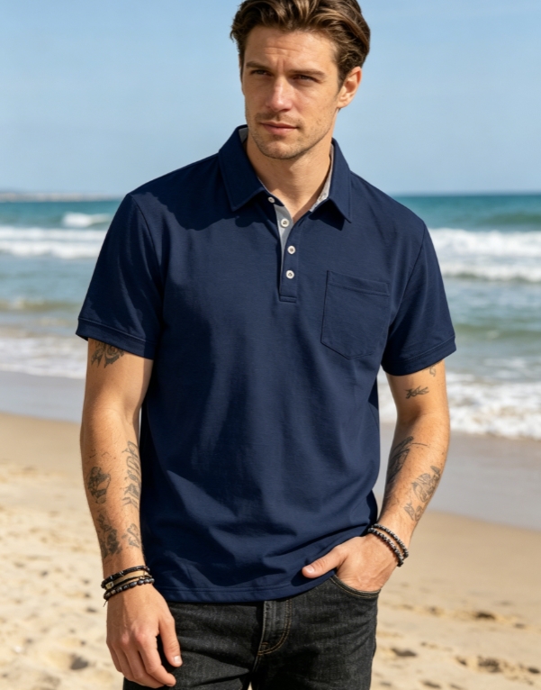 Clothes > Men's Clothing > Tops > T-Shirts  Summer Men's Polo Shirts With Short Sleeves And Lapels