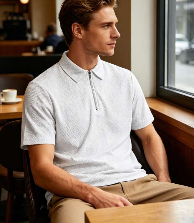 Clothes > Men's Clothing > Tops > T-Shirts  Men's Summer Loose Short Sleeve Polo Shirt S-3XL
