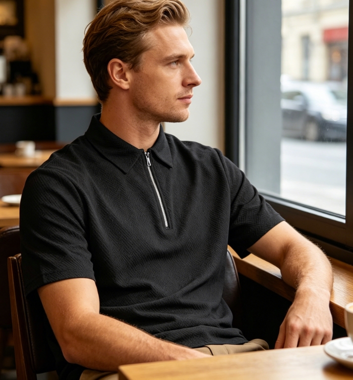 Clothes > Men's Clothing > Tops > T-Shirts  Men's Summer Loose Short Sleeve Polo Shirt S-3XL