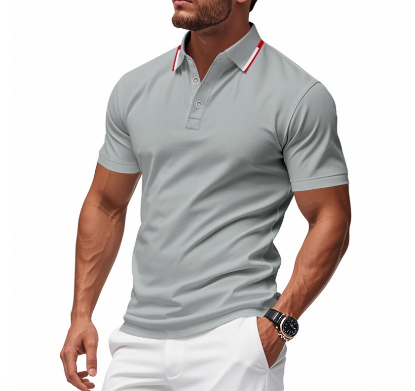 Clothes > Men's Clothing > Tops > T-Shirts Men's Short Sleeve Polo Shirt Summer Polo Shirt With Lapel S-3XL