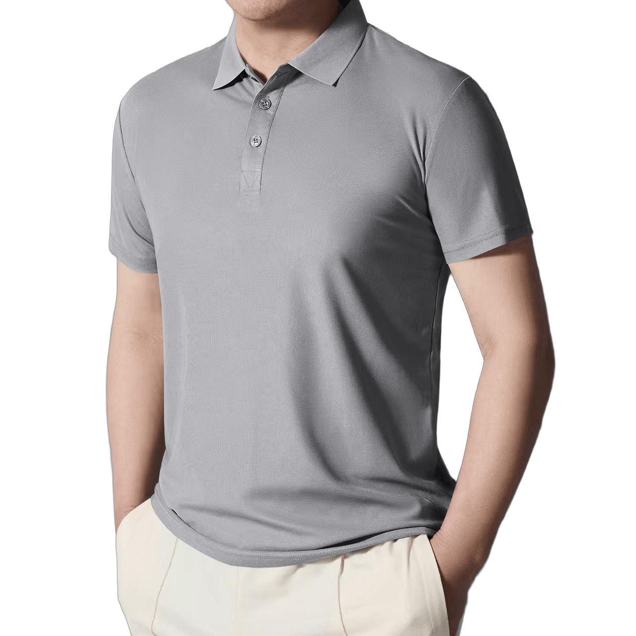 Clothes > Men's Clothing > Tops > T-Shirts  Short Sleeve Polo Shirt Summer Men's Lapel T-Shirt S-3XL