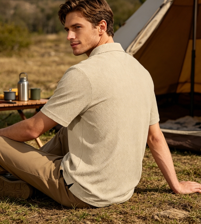 Clothes > Men's Clothing > Tops > T-Shirts  Men's Summer Loose Short Sleeve Polo Shirt S-3XL