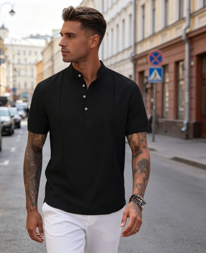 Clothes > Men's Clothing > Tops > T-Shirts Men's Summer Short Sleeve T-Shirt S-3XL