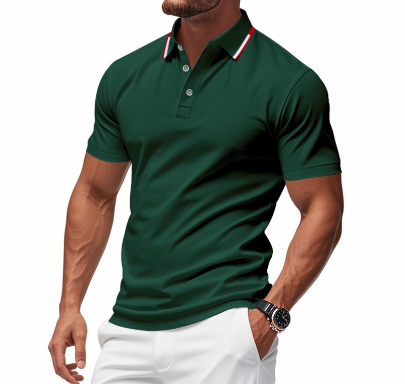 Clothes > Men's Clothing > Tops > T-Shirts Men's Short Sleeve Polo Shirt Summer Polo Shirt With Lapel S-3XL