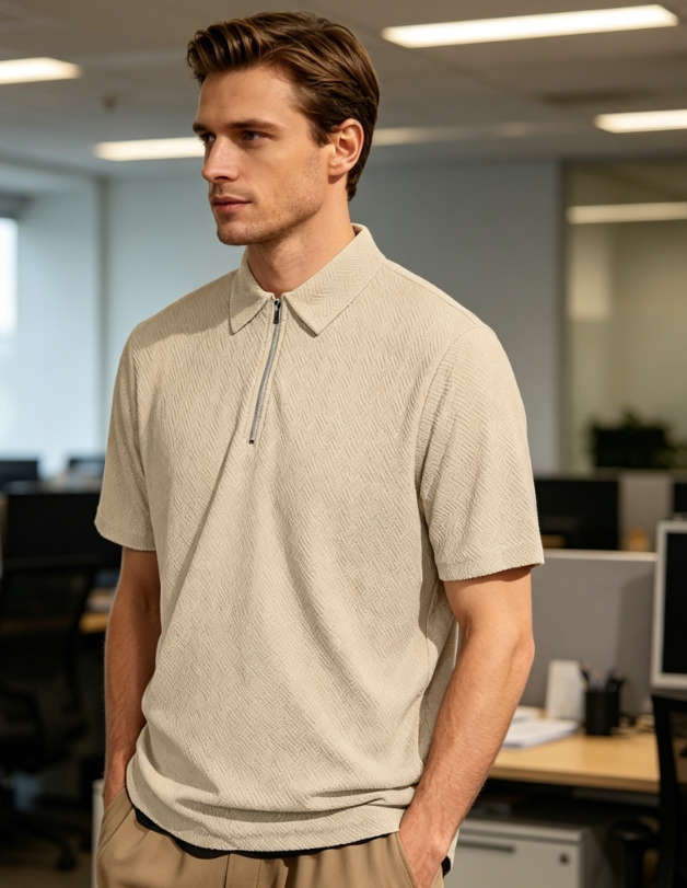 Clothes > Men's Clothing > Tops > T-Shirts  Men's Summer Loose Short Sleeve Polo Shirt S-3XL