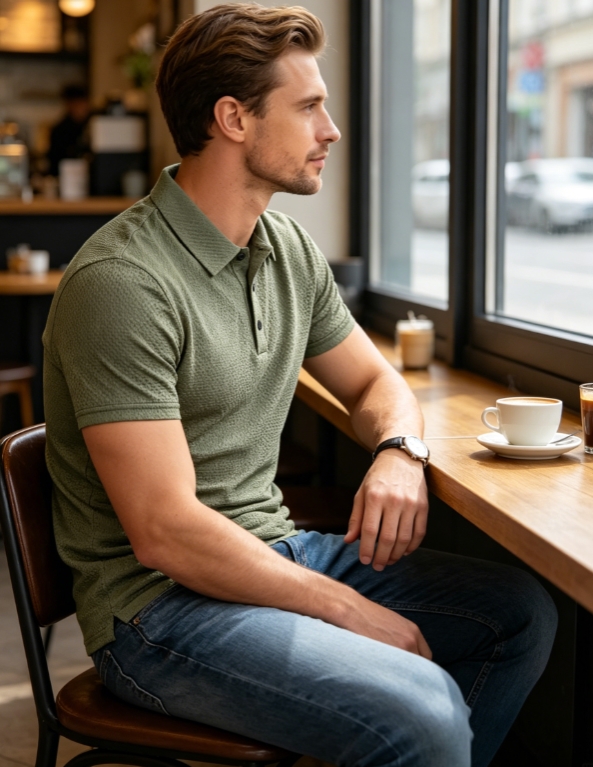 Clothes > Men's Clothing > Tops > T-Shirts  Short Sleeve Lapel Polo Shirt Plus Size Summer T-Shirt