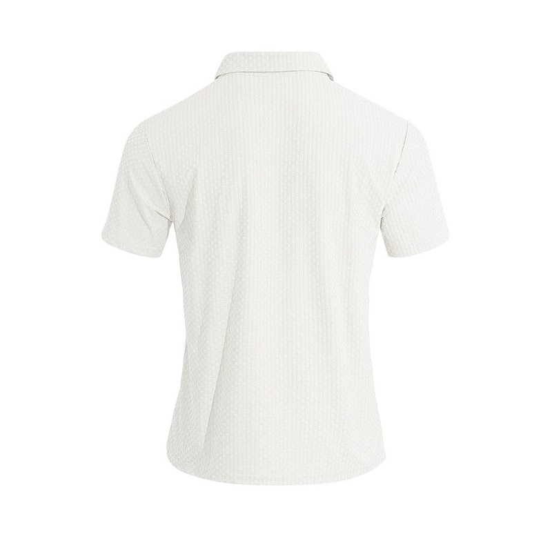 Clothes > Men's Clothing > Tops > T-Shirts  Summer Men's Checked Shirt With Lapels Short Sleeves S-3XL