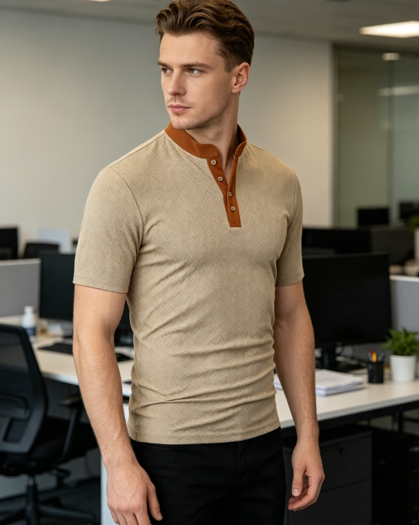 Clothes > Men's Clothing > Tops > T-Shirts  Summer Casual Loose Short Sleeve Men Shirt S-3XL