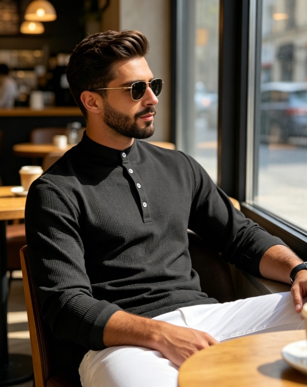 Clothes > Men's Clothing > Tops > Shirts  Mid Sleeve Polo Shirt, Men's Polo Suit S-3XL