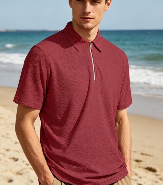 Clothes > Men's Clothing > Tops > T-Shirts  Men's Summer Loose Short Sleeve Polo Shirt S-3XL