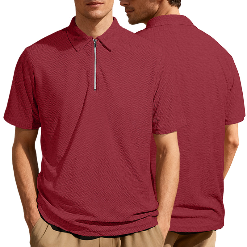 Clothes > Men's Clothing > Tops > T-Shirts  Men's Summer Loose Short Sleeve Polo Shirt S-3XL