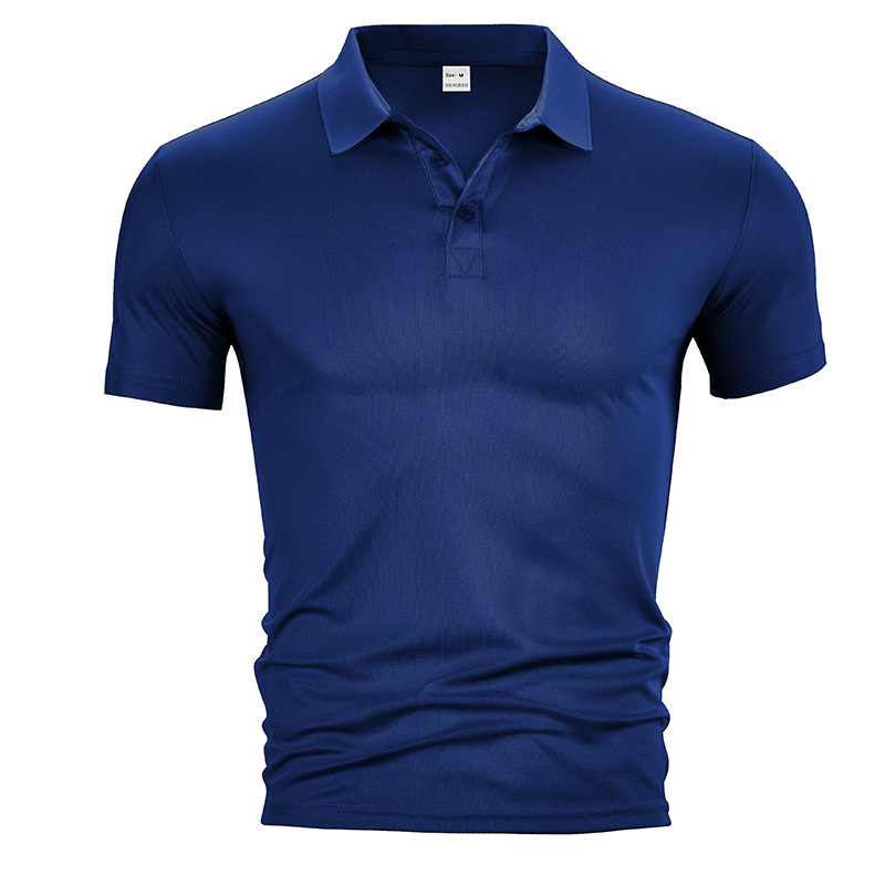 Clothes > Men's Clothing > Tops > T-Shirts  Short Sleeve Polo Shirt Summer Men's Lapel T-Shirt S-3XL
