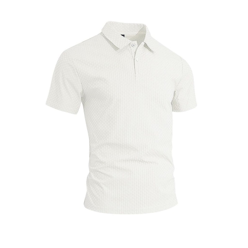 Clothes > Men's Clothing > Tops > T-Shirts  Summer Men's Checked Shirt With Lapels Short Sleeves S-3XL