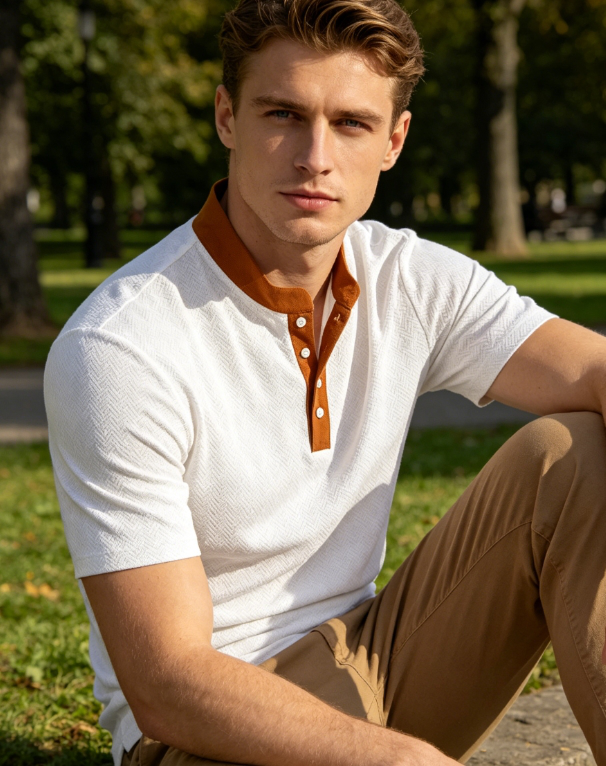 Clothes > Men's Clothing > Tops > T-Shirts  Summer Casual Loose Short Sleeve Men Shirt S-3XL