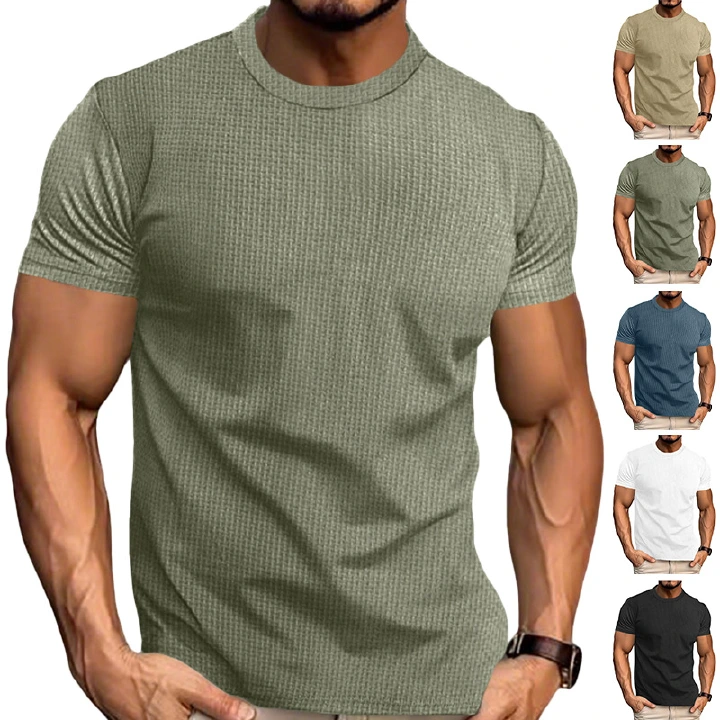 Clothes > Men's Clothing > Tops > T-Shirts  Summer Men's Short Sleeve T-Shirt Slim Shirt