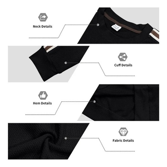 Clothes > Men's Clothing > Tops > Shirts  Spring And Autumn Men's Round Neck Casual And Versatile