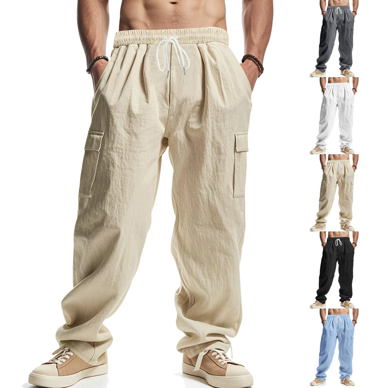 Clothes > Men's Clothing > Bottoms > Pants > Casual  Men's Breathable Overalls For All Seasons, Loose And Casual