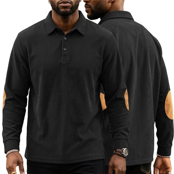 Clothes > Men's Clothing > Tops > Sweatshirts & Hoodies Lapel POLO Shirt Autumn Winter Men's Sweatshirt