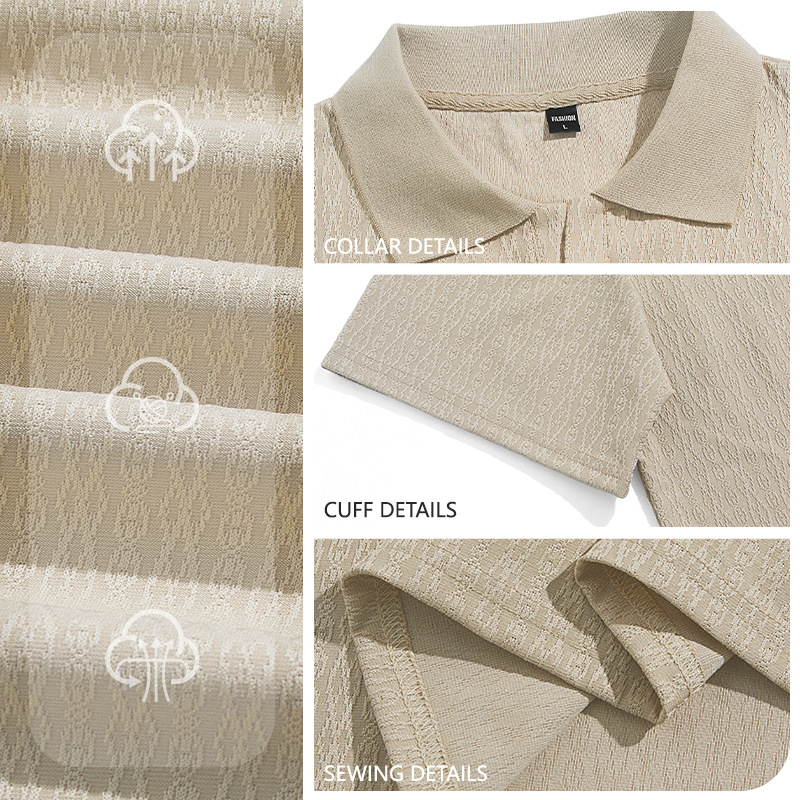 Clothes > Men's Clothing > Tops > T-Shirts Men Short Sleeve Lapel Polo Shirt Quick Dry Polyester Shirt