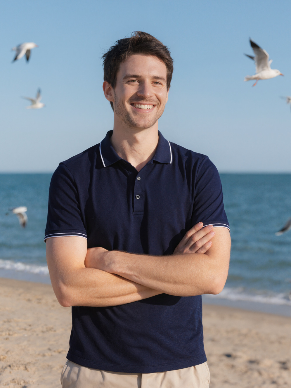 Clothes > Men's Clothing > Tops > T-Shirts  Quick-drying Cool Short-sleeved Fitness Casual Polo Shirt