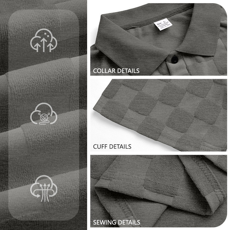Clothes > Men's Clothing > Tops > T-Shirts  Summer Men's Lapel Polo Shirt Plus Size Short Sleeve T-Shirt