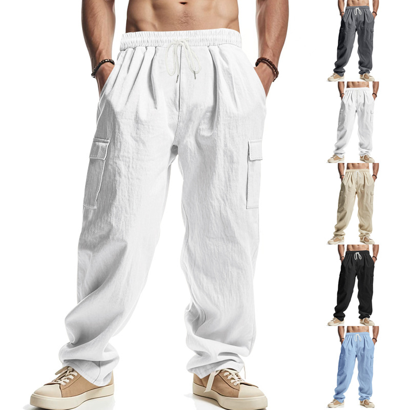 Clothes > Men's Clothing > Bottoms > Pants > Casual  Men's Breathable Overalls For All Seasons, Loose And Casual