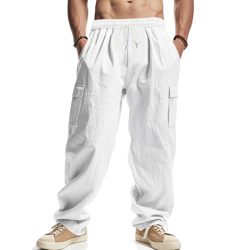 Clothes > Men's Clothing > Bottoms > Pants > Casual  Men's Breathable Overalls For All Seasons, Loose And Casual