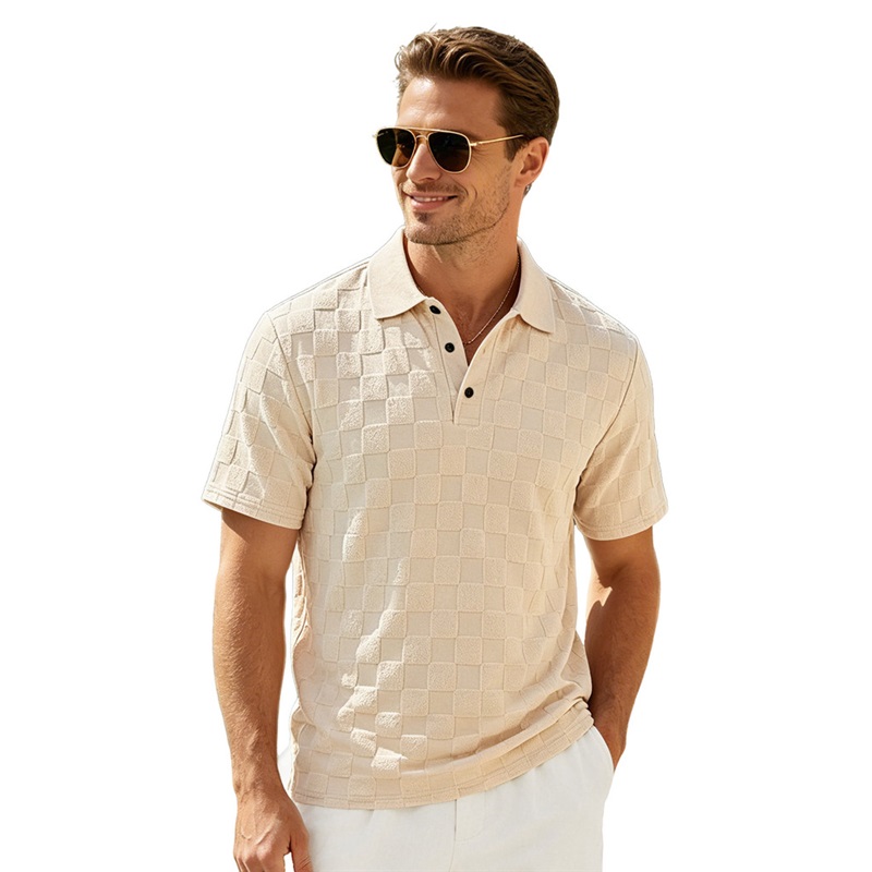 Clothes > Men's Clothing > Tops > T-Shirts  Summer Men's Lapel Polo Shirt Plus Size Short Sleeve T-Shirt