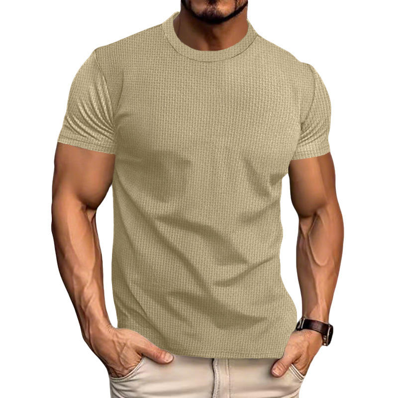 Clothes > Men's Clothing > Tops > T-Shirts  Summer Men's Short Sleeve T-Shirt Slim Shirt