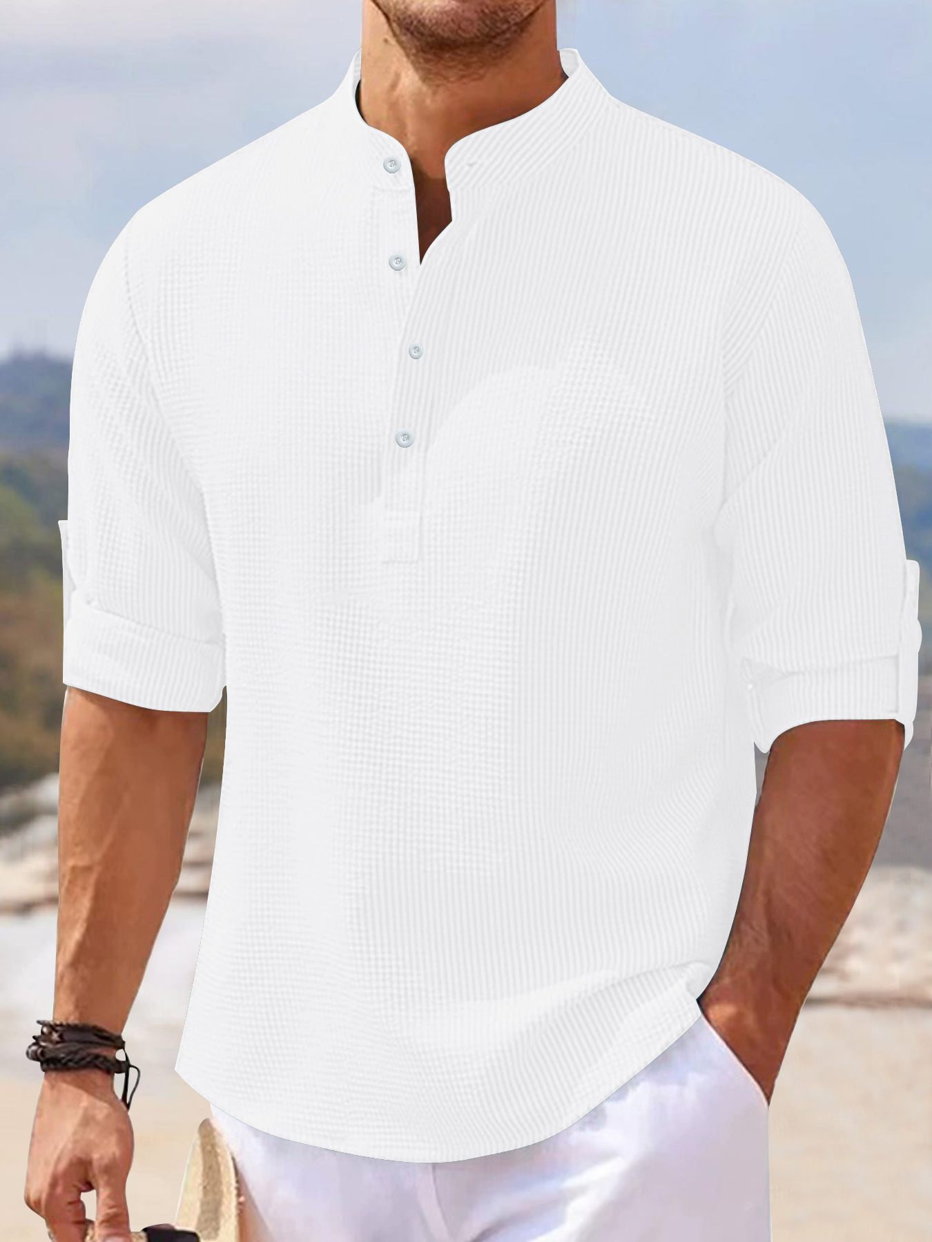 Men's Long Sleeve Polo Shirt Summer Casual Collar Polo Shirt Clothes > Men's Clothing > Tops > Shirts