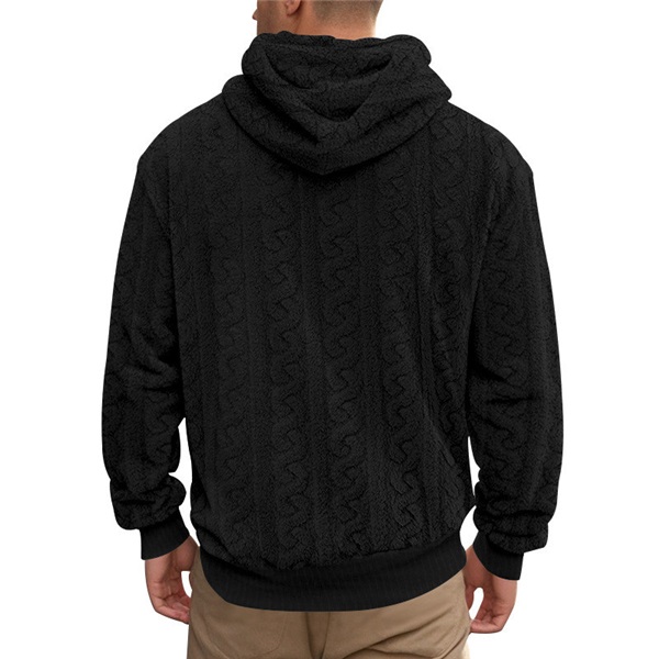 Clothes > Men's Clothing > Tops > Jackets & Coats Large Size Plush Hooded Coat For Autumn Warm Sweatshirt