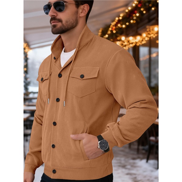 Clothes > Men's Clothing > Tops > Jackets & Coats  Autumn Oversized Loose Coat Long Sleeves Velvet Lapel Jacket