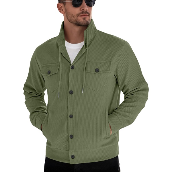Clothes > Men's Clothing > Tops > Jackets & Coats  Autumn Oversized Loose Coat Long Sleeves Velvet Lapel Jacket