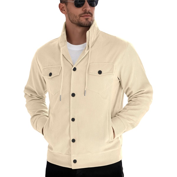 Clothes > Men's Clothing > Tops > Jackets & Coats  Autumn Oversized Loose Coat Long Sleeves Velvet Lapel Jacket
