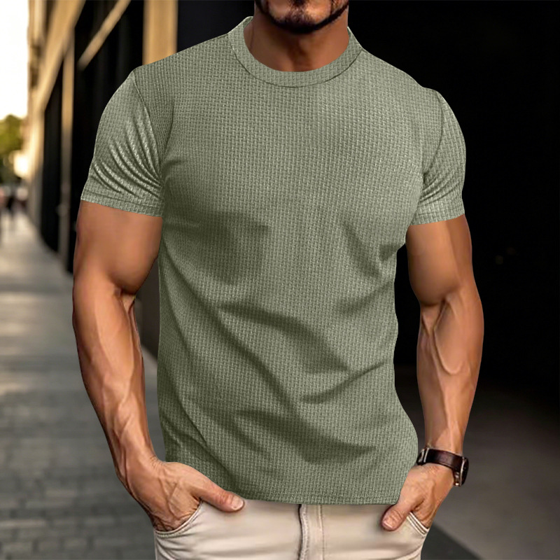 Clothes > Men's Clothing > Tops > T-Shirts  Summer Men's Short Sleeve T-Shirt Slim Shirt