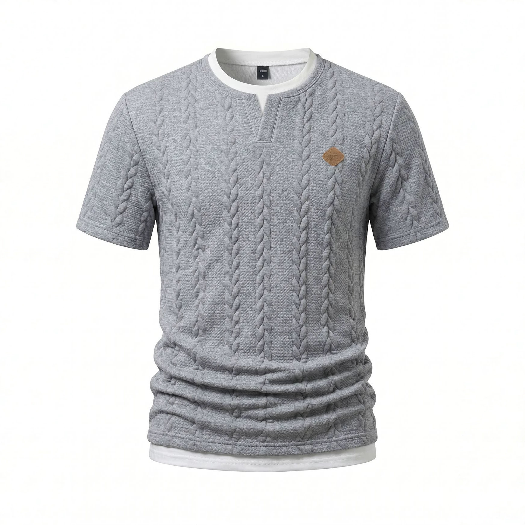 Clothes > Men's Clothing > Tops > T-Shirts  Summer Men's Slim Casual Short Sleeve T-Shirt