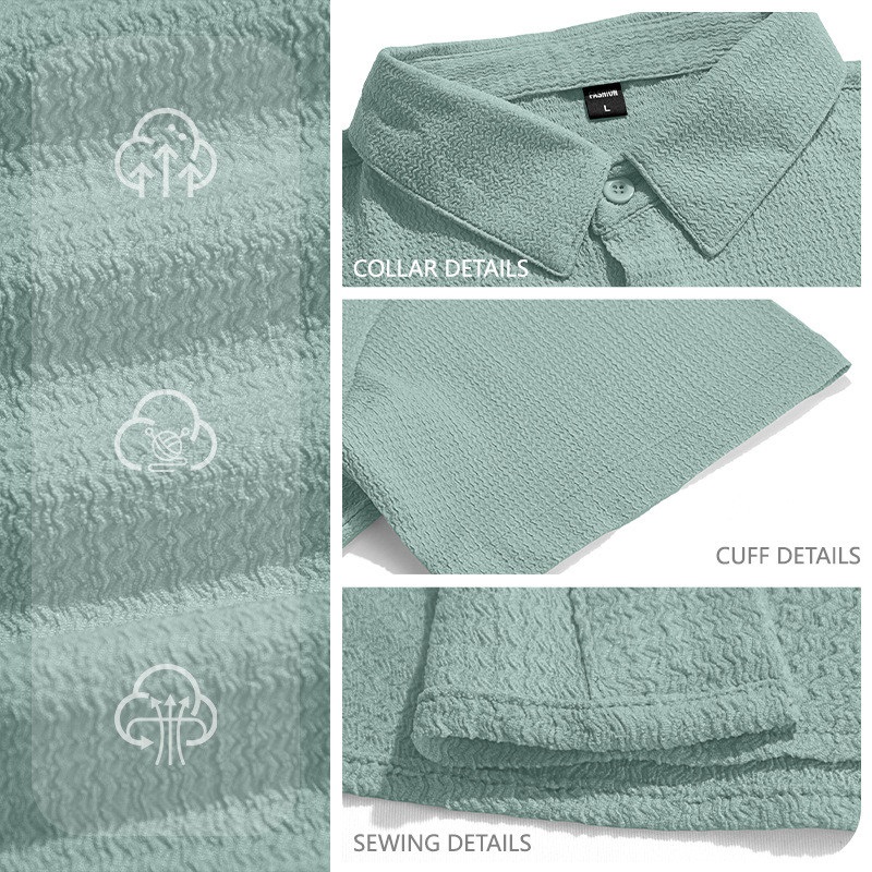 Clothes > Men's Clothing > Tops > T-Shirts  Men's Summer Loose Short Sleeve Stand Collar Shirt