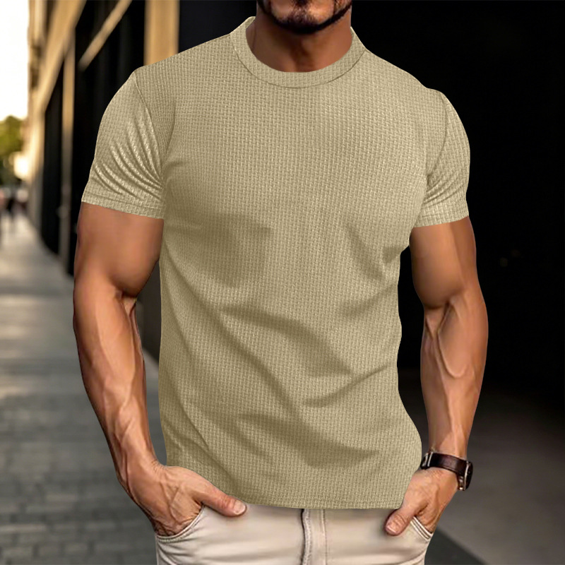 Clothes > Men's Clothing > Tops > T-Shirts  Summer Men's Short Sleeve T-Shirt Slim Shirt