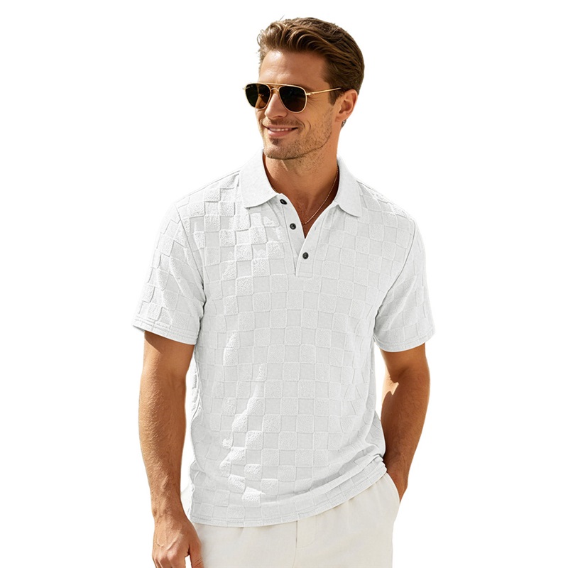Clothes > Men's Clothing > Tops > T-Shirts  Summer Men's Lapel Polo Shirt Plus Size Short Sleeve T-Shirt